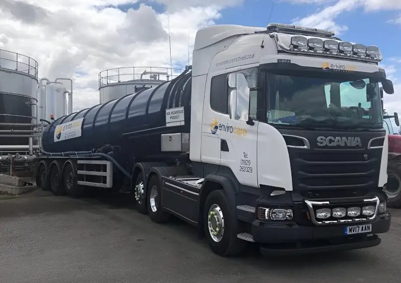 Scania septic tanker - Envirocare North West septic tank services