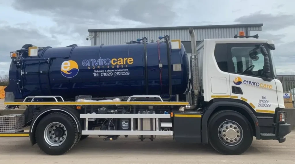 Envirocare North West septic tank tanker - septic emptying services Cheshire
